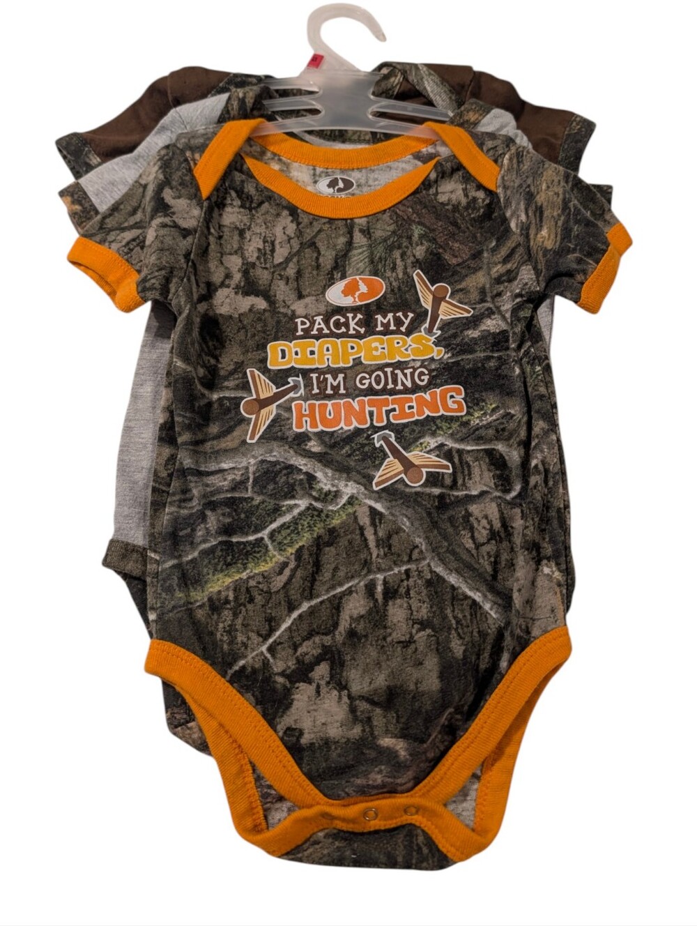 Mossy Oak Hunting Baby Onesies Pack Of 3 - Size 18 Months